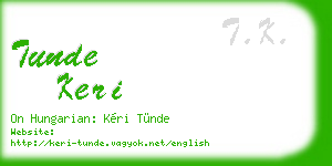 tunde keri business card